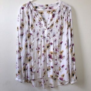 NWT Lucky Brand Flower Top Size M